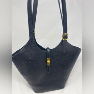 Miztique Isabelle Black Shoulder Bag with Gold Accents